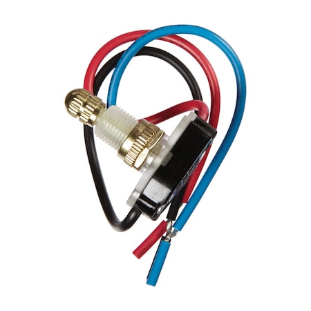 Jandorf Jandorf 6 amps Single Pole or 3-way Rotary Appliance Switch Brass 1 pk 61206